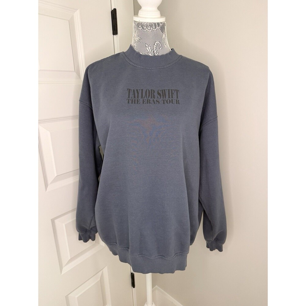 Taylor Swift Eras Tour Blue Crewneck - Size M Official Tour Merchandise